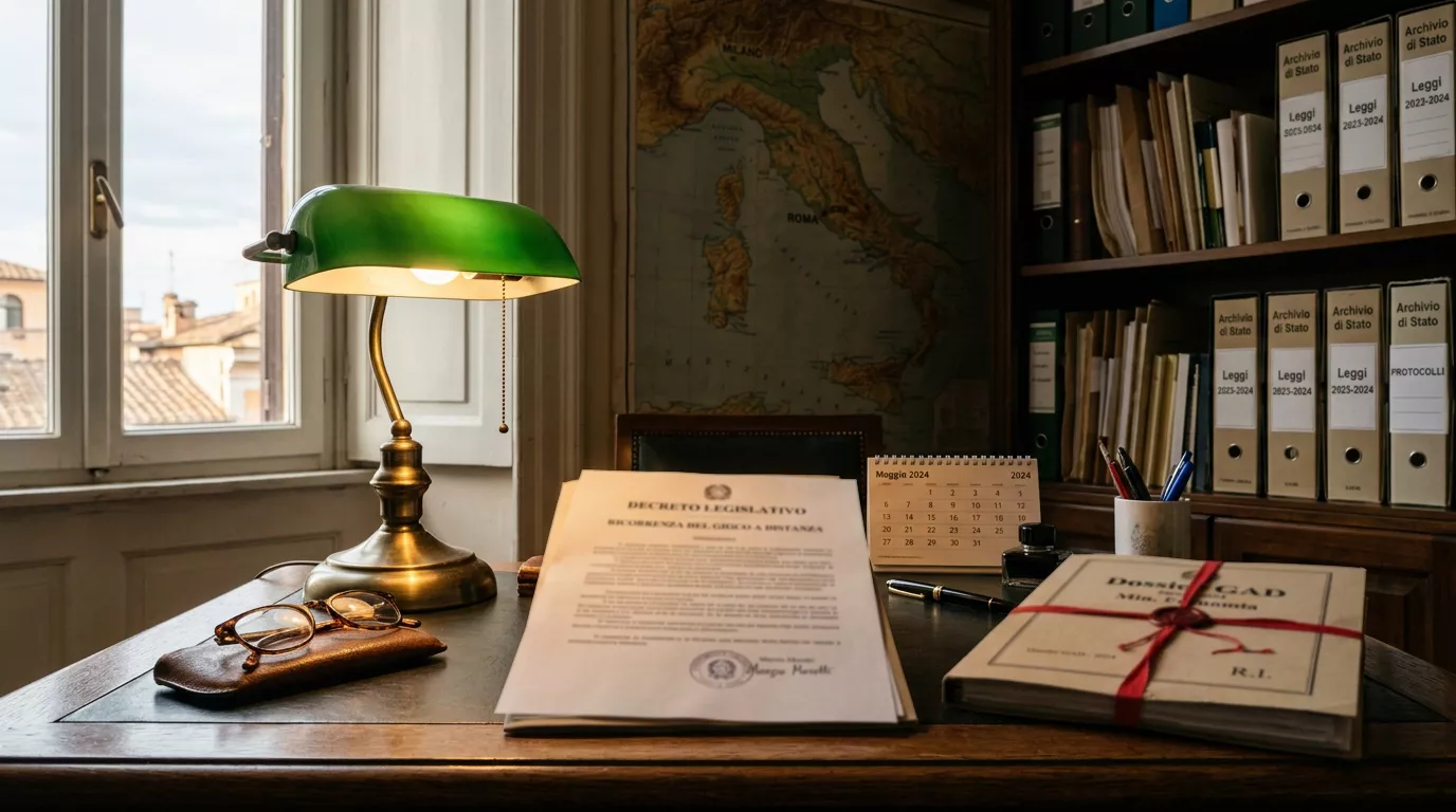 Sede istituzionale che richiama l'Agenzia delle Dogane e dei Monopoli e la riforma del gioco a distanza